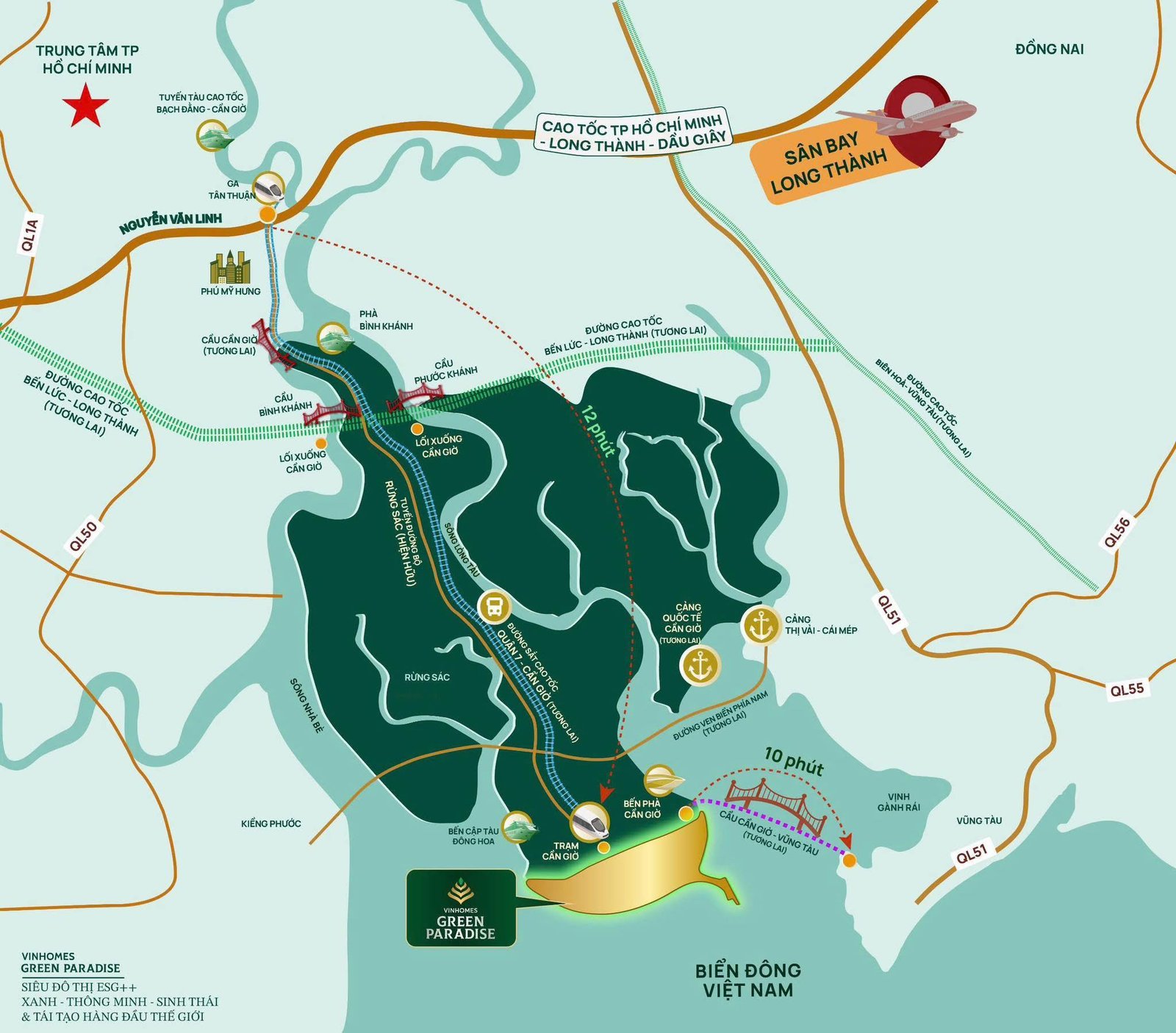 Vi tri du an Vinhomes Green Paradise Can Gio